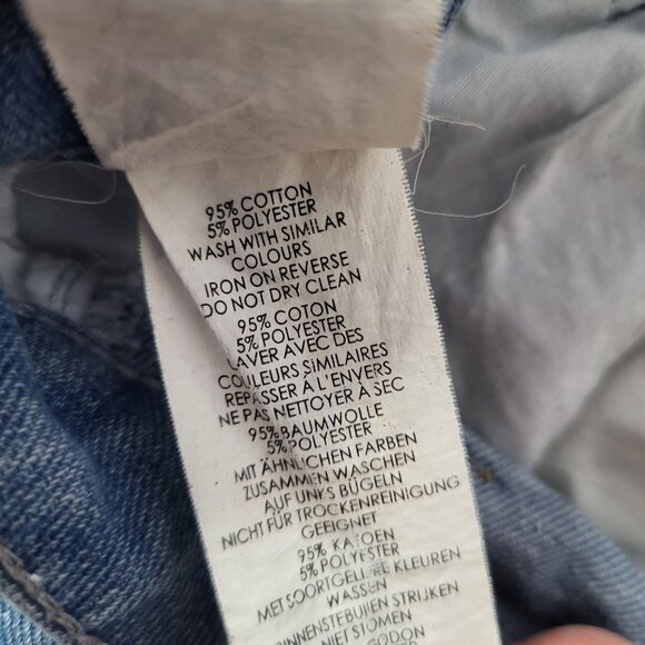 Nasty Gal Womens Size 10 Girl Talk Distressed Shredded Mom Jeans Light Wash - Picture 7 of 10